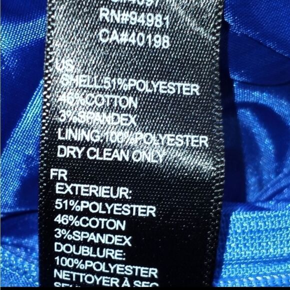 FOREVER 21 XXI ROYAL BLUE STRAPLESS DRESS SZ.1 EUC - Picture 6 of 6